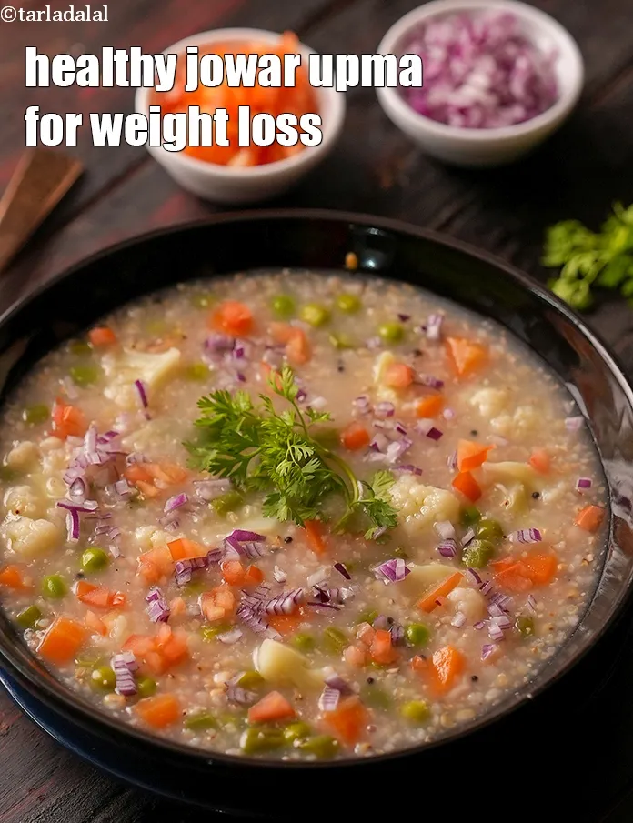 Step 38 – Serve <strong>jowar vegetable porridge | healthy jowar upma for weight loss | sorghum porridge |</strong>&nbsp;immediately.
