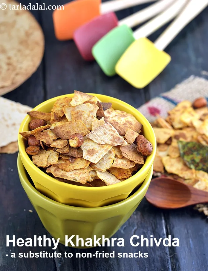 Step 30 – <strong>Healthy Khakhra Chivda - a substitute to non-fried snacks.&nbsp;</strong>