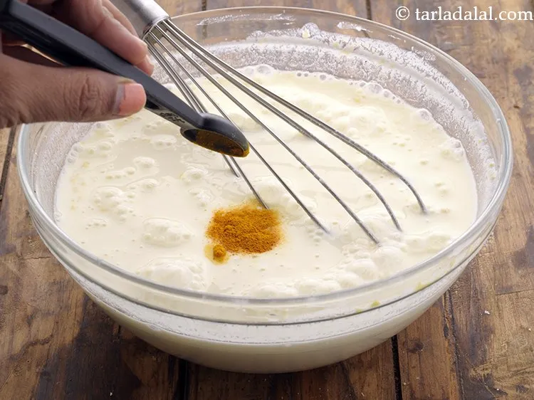 Step 18 – Add turmeric powder.
