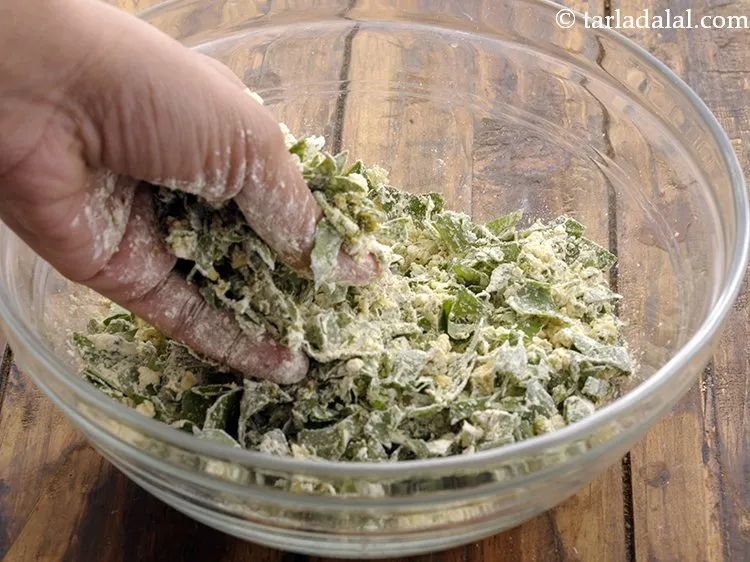 Step 8 – Combine all the ingredients with your hands.