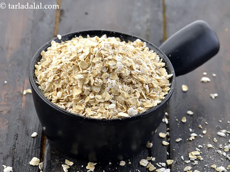 Step 13 – For the <strong>batter of oats dosa</strong>, we first need oats. We have used quick cooking …