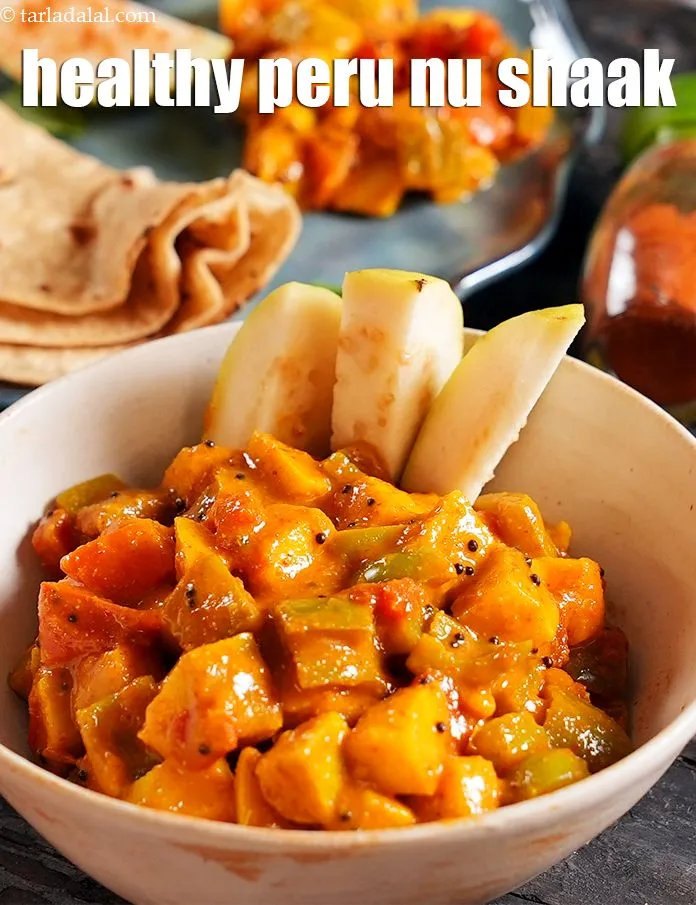 Step 33 – Serve <strong>peru vegetable sabzi | healthy peru nu shaak | amrud sabji |&nbsp;</strong>immediately garnished with …