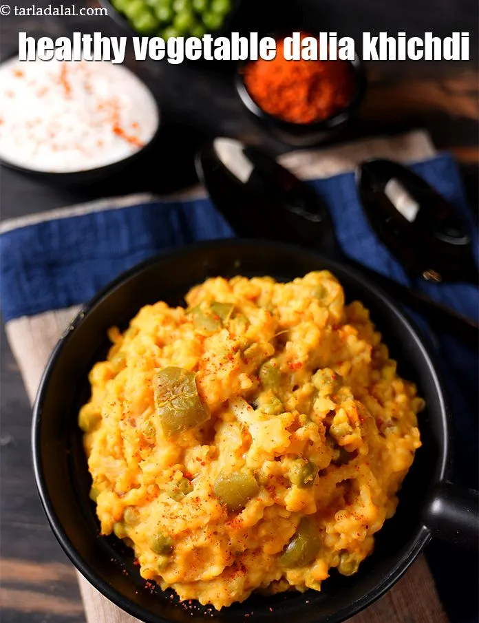 स्टेप 33 – <strong>दलिया सब्जी खिचड़ी &nbsp;| दलिया खिचड़ी | हेल्दी वेजिटेबल दलिया …