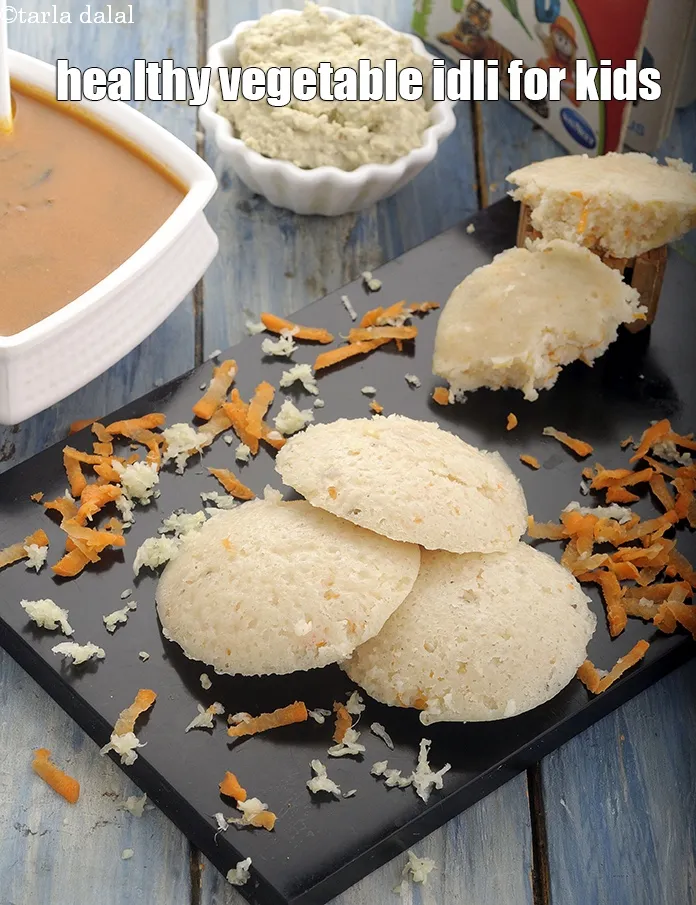Step 34 – Serve <strong>Vegetable Idlis to Babies and Toddlers</strong> hot to your little one.&nbsp;