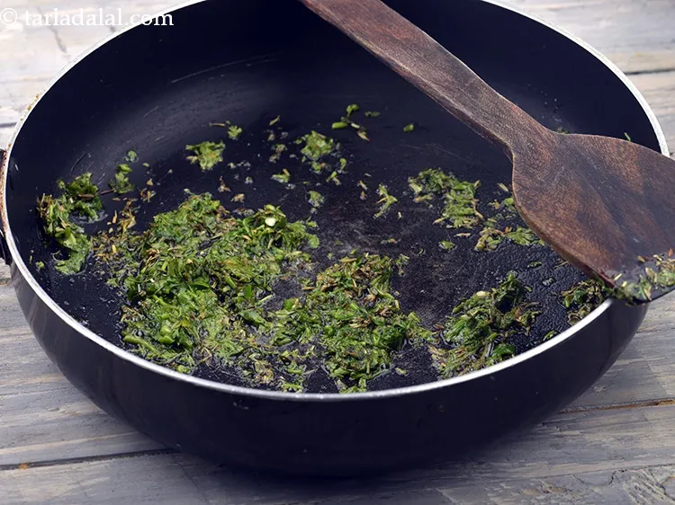 Step 13 – Saut&eacute; on a medium flame for few seconds.