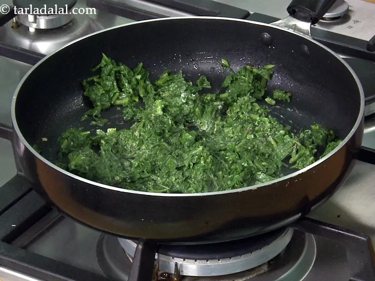 Step 43 – Keep the spinach mixture aside.