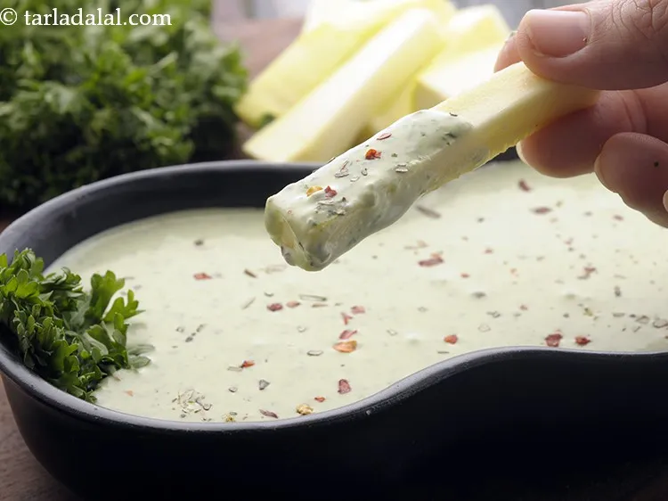 स्टेप 13 – <strong>पार्सले पनीर डिप</strong> को | <strong>पौष्टिक पनीर पार्सले डिप | …