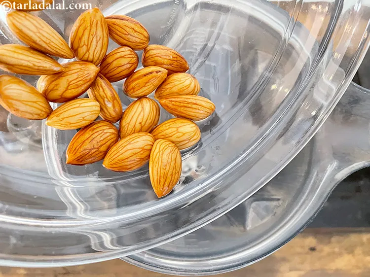 Step 12 – Add the soaked almonds.