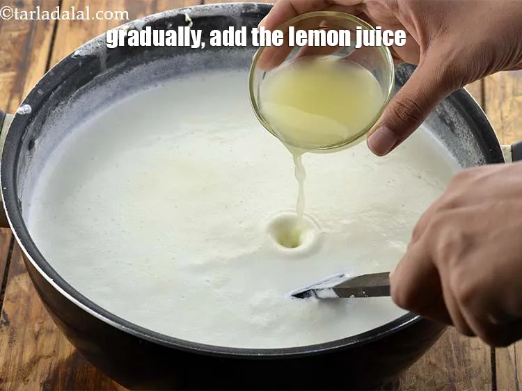Step 15 – Gradually, add the lemon juice, while stirring gently and wait for 2 minutes. Always add …