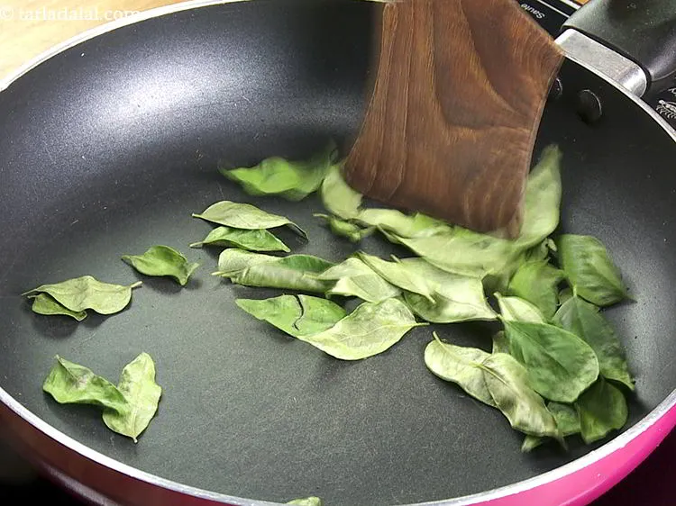 Step 18 – Dry roast on a slow flame for 1 minute or until it is crisp and …