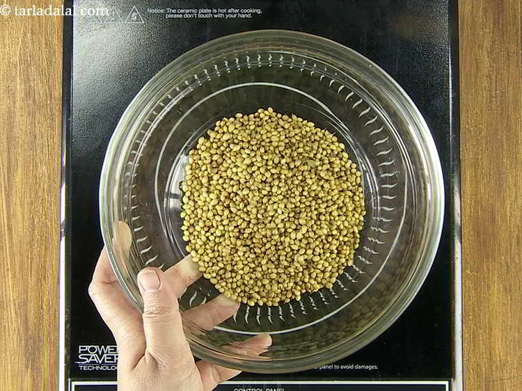 Step 5 – Transfer it into a deep bowl so no moisture from steam is trapped inside.