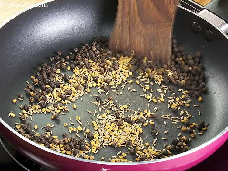 Step 9 – Mix well and dry roast them on a low flame for 4 minutes or until …