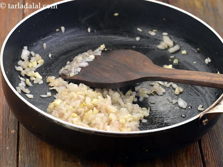 Step 63 – Saut&eacute; on a medium flame for 2 minutes.