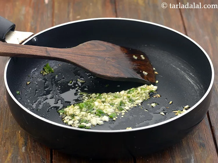 Step 28 – Saut&eacute; on a medium flame for 30 seconds.