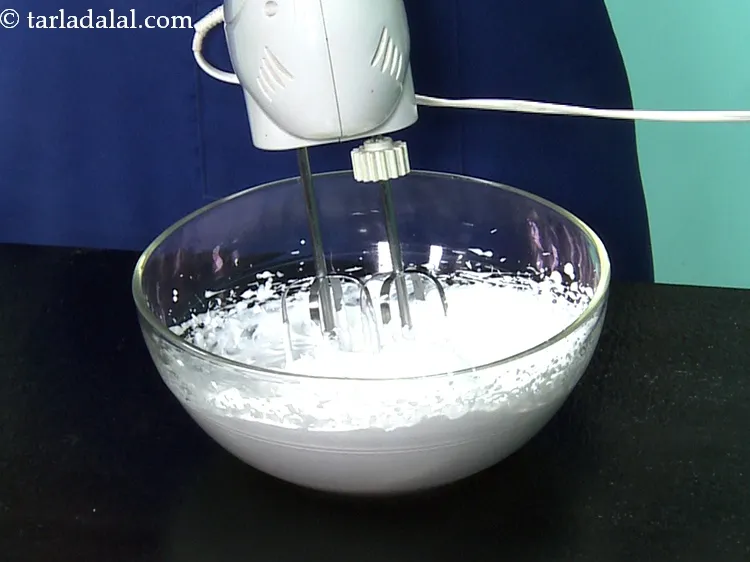 Step 6 – After 2 to 3 minutes, you will realise that the cream has thickened slightly and …