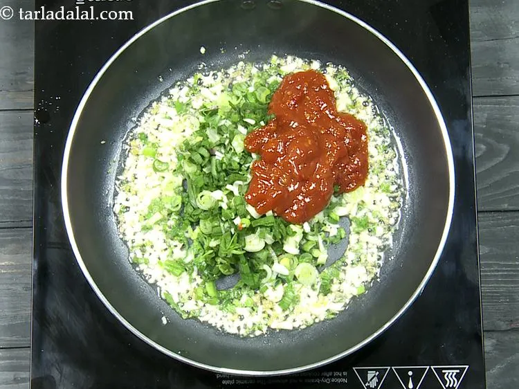 Step 11 – Add schezuan sauce. Our website has several recipes of <a href="https://www.tarladalal.com/Schezwan-Sauce-Schezuan-Sauce-Chinese-Recipe-4190r" target="_blank">homemade schezuan sauce</a> which …