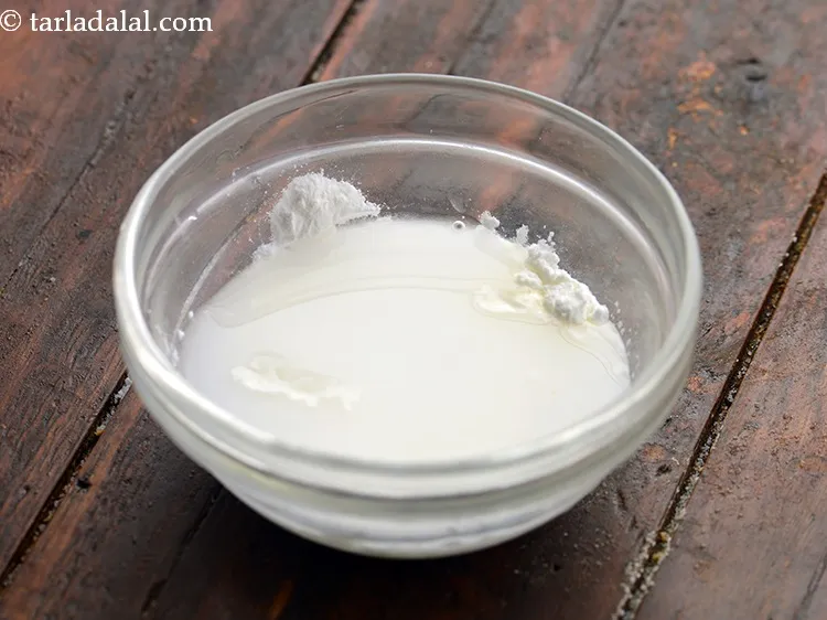 Step 3 – Add &frac34; cup of water.