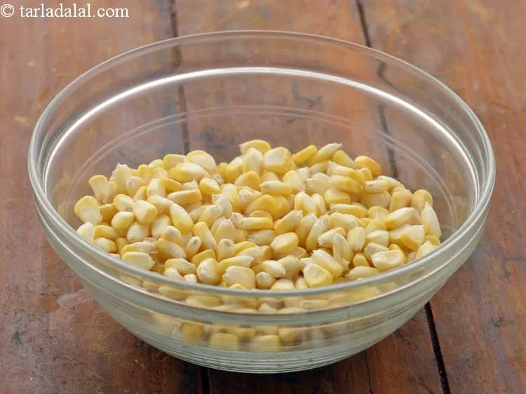 Step 10 – Place 1 1/4 cups of sweet corn in a deep bowl.