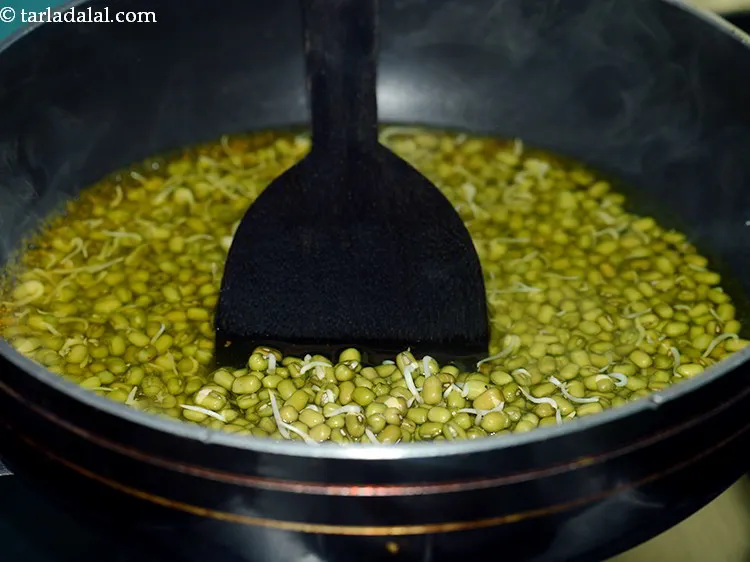 Step 40 – Mix well using a ladle.