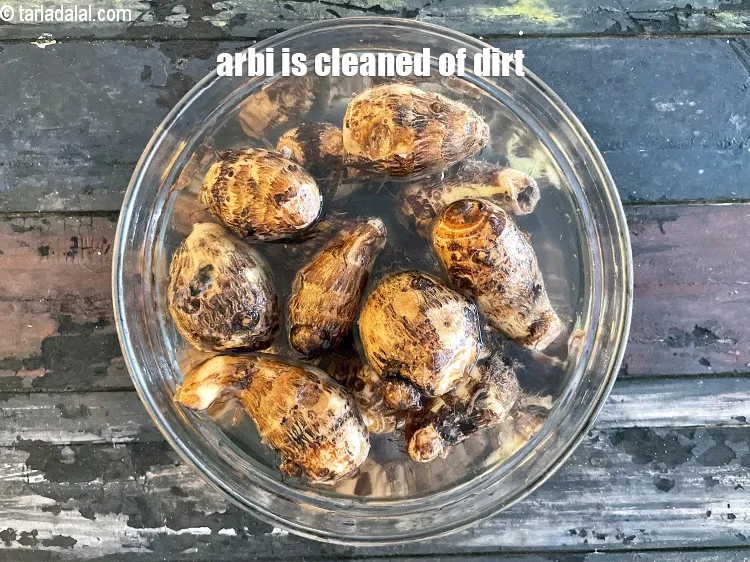 Step 6 – Arbi is cleaned.