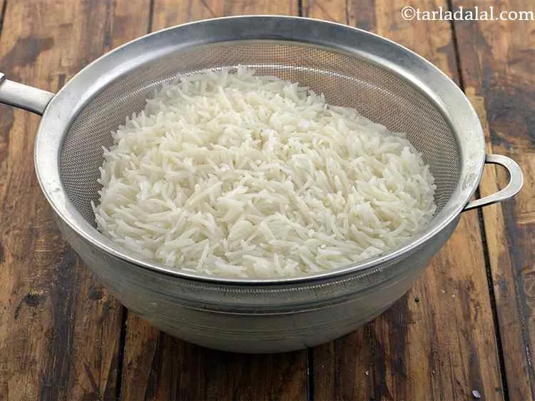 Step 17 – Strain&nbsp;<strong>basmati rice</strong>&nbsp;using a strainer and let the water drain out. This will give you around …