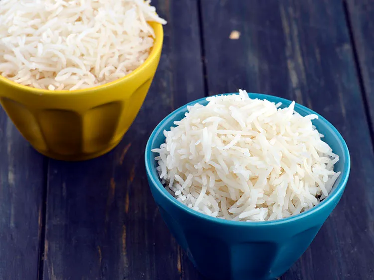 Step 5 – Learn <a href="https://www.tarladalal.com/basmati-rice-without-pressure-cooker-perfect-steamed-basmati-rice-4800r" target="_blank">how to cook basmati rice</a> in detail