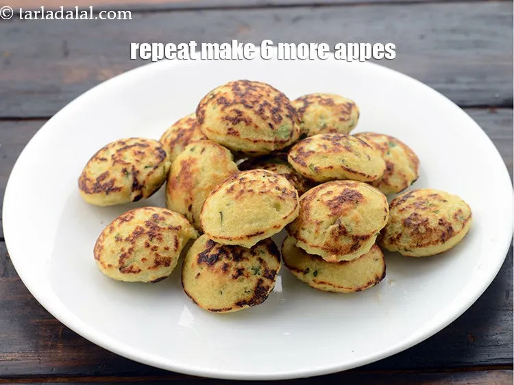 Step 27 – Repeat steps 3 and 4 to make 6 more appes.