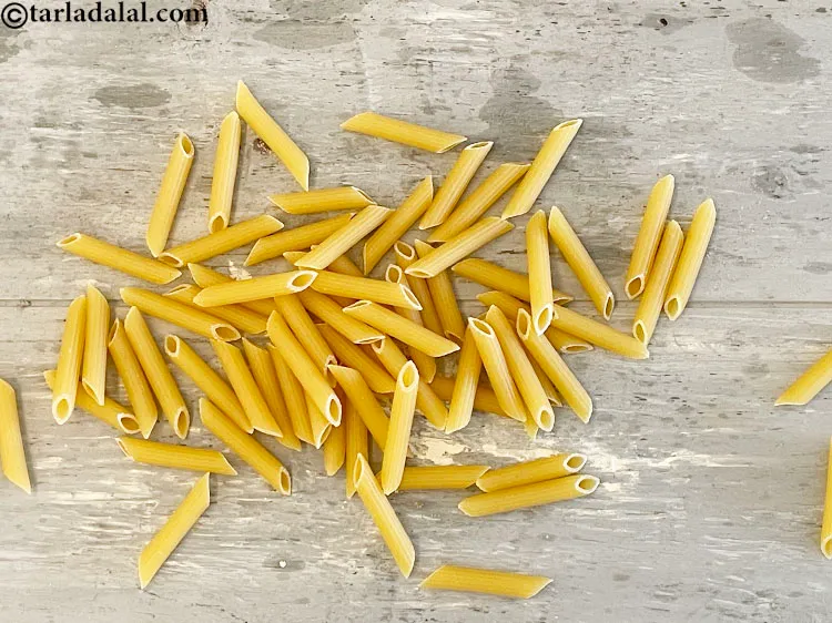 Step 2 – This is what penne looks like. I love the look and texture of penne and …