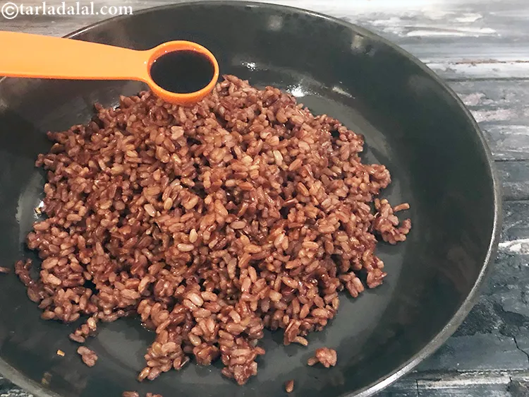 Step 12 – Add 1 tsp of soy sauce