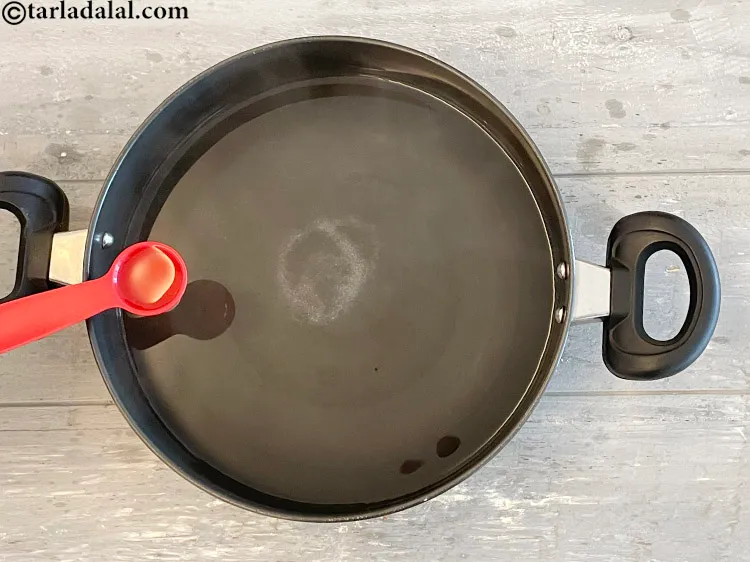 Step 6 – Add 1 tablespoon of olive oil.&nbsp;