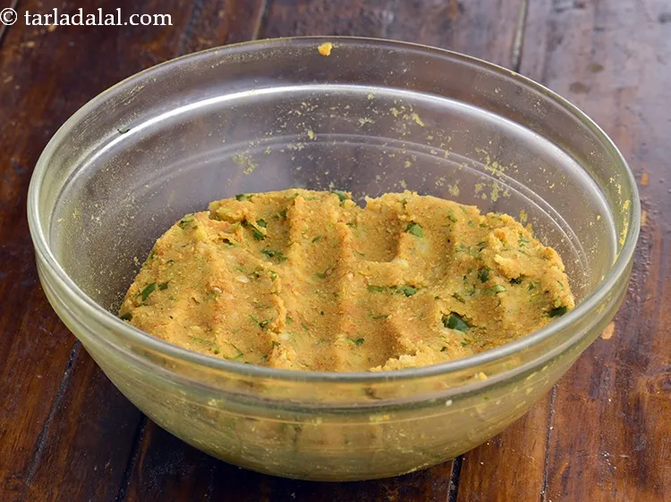 Step 17 – Mix well. Divide the stuffing into 10 equal portions and keep aside.