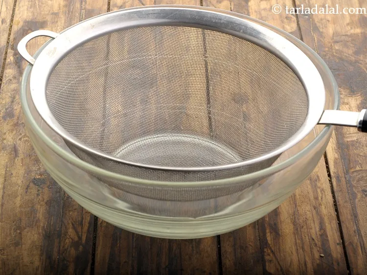 Step 9 – <meta charset="UTF-8" />To prepare the dough of&nbsp;<strong>baked sev recipe | baked sev for chaats, snacks …