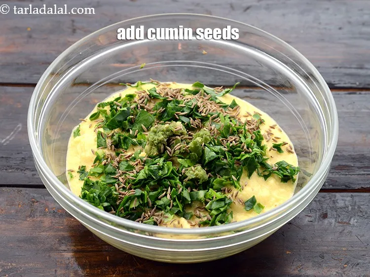 Step 20 – Add 1 tsp&nbsp;roasted&nbsp;<a href="https://www.tarladalal.com/glossary-cumin-seeds-jeera-zeera-381i">cumin seeds (jeera)</a>.&nbsp;The most common benefit of <a href="https://www.tarladalal.com/recipes-using-cumin-seeds-381">jeera</a> known to many …