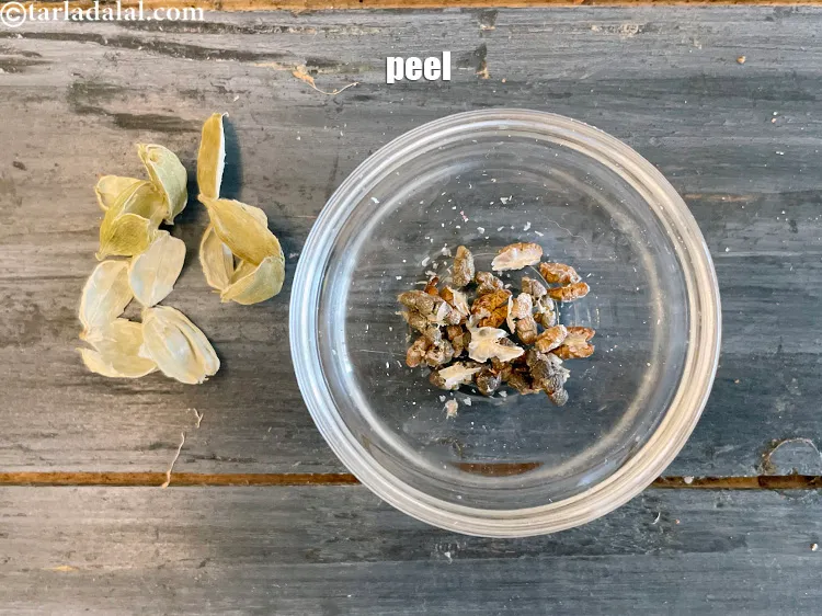 Step 15 – Peel the elaichi.&nbsp;