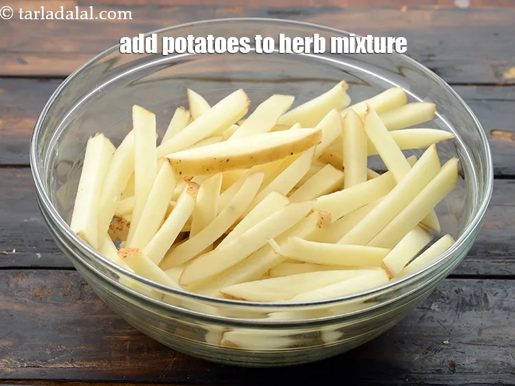 Step 17 – For the <strong>cheese and herb potato fries recipe | herb and cheese oven fries | …