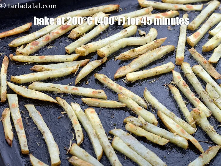 Step 22 – Bake in a pre-heated oven at 200&deg;C (400&deg;F) for 45 minutes or till the potatoes …