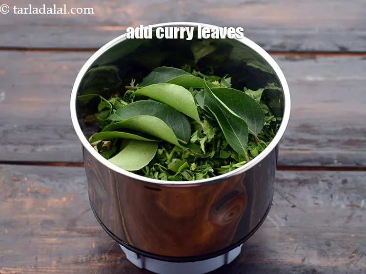 Step 42 – Add 7 to 8&nbsp;<a href="https://www.tarladalal.com/glossary-curry-leaves-kadi-patta-kadipatta-388i">curry leaves (kadi patta)</a>. This is the main flavour use fresh …