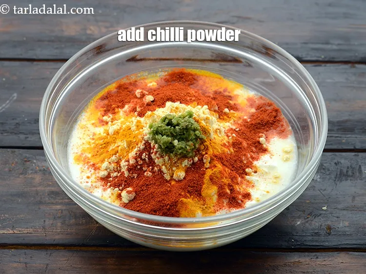 Step 19 – Add 1 tsp&nbsp;<a href="https://www.tarladalal.com/glossary-chilli-powder-red-chilli-powder-339i">chilli powder</a>.