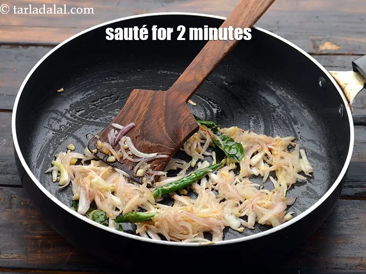 Step 34 – Saut&eacute; on a medium flame for 2 minutes.&nbsp;
