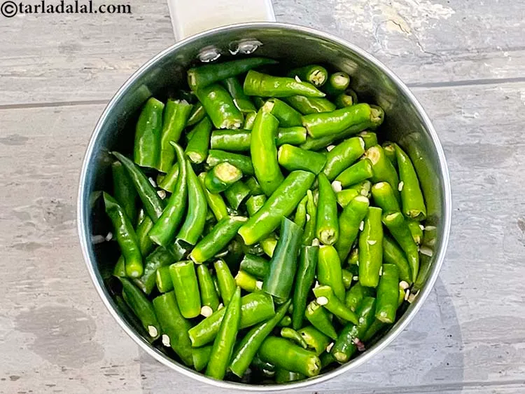 Step 7 – To make the <strong>green chilli paste recipe | Indian green chilli paste | how to …