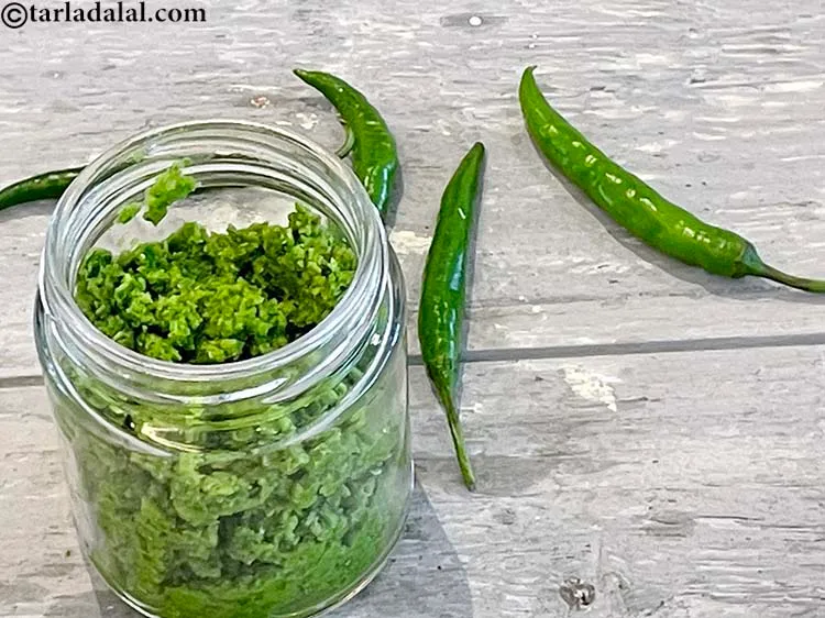 Step 15 – <strong>To store green chilli paste at home</strong>, put it&nbsp;in an airtight container and freeze or …