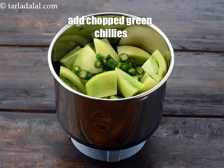 Step 11 – Add 1 tsp&nbsp;<a href="https://www.tarladalal.com/glossary-chopped-green-chilli-820i">chopped green chillies</a>. Traditionally fresh jalapenos are used but as they are …