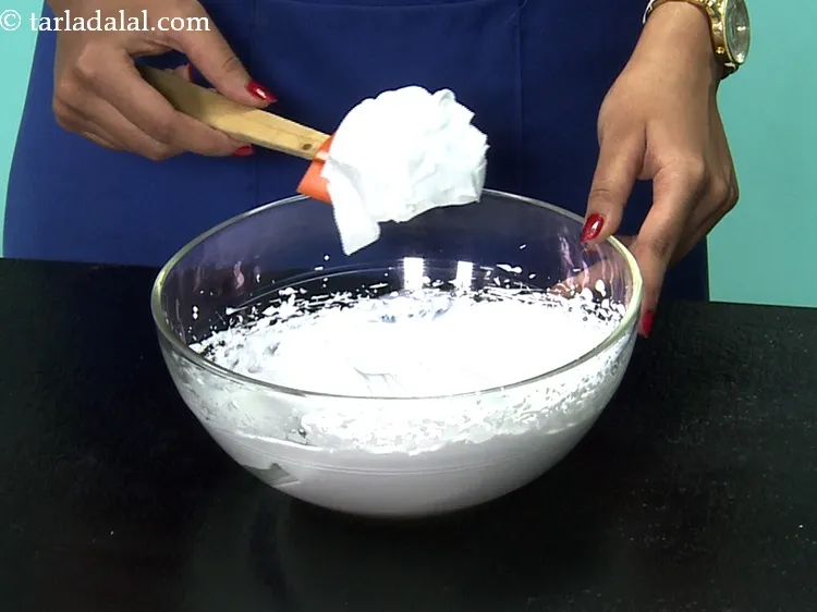 Step 18 – After 8 to 10 minutes beaten whipped cream is thick and ready. If it forms …