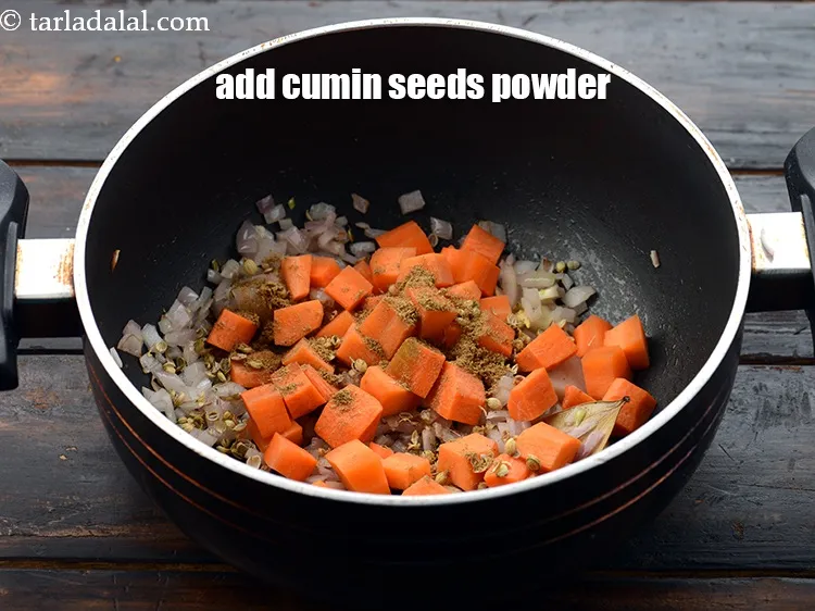 Step 22 – Add 1/2 tsp&nbsp;<a href="https://www.tarladalal.com/glossary-cumin-seeds-powder-jeera-powder-zeera-powder-382i">cumin seeds (jeera) powder</a>.&nbsp;<br /> &nbsp;