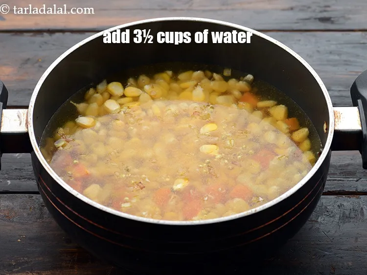 Step 27 – Add 3&frac12; cups of water.