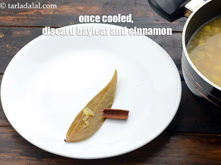 Step 30 – Once cooled, discard the bayleaf and cinnamon.