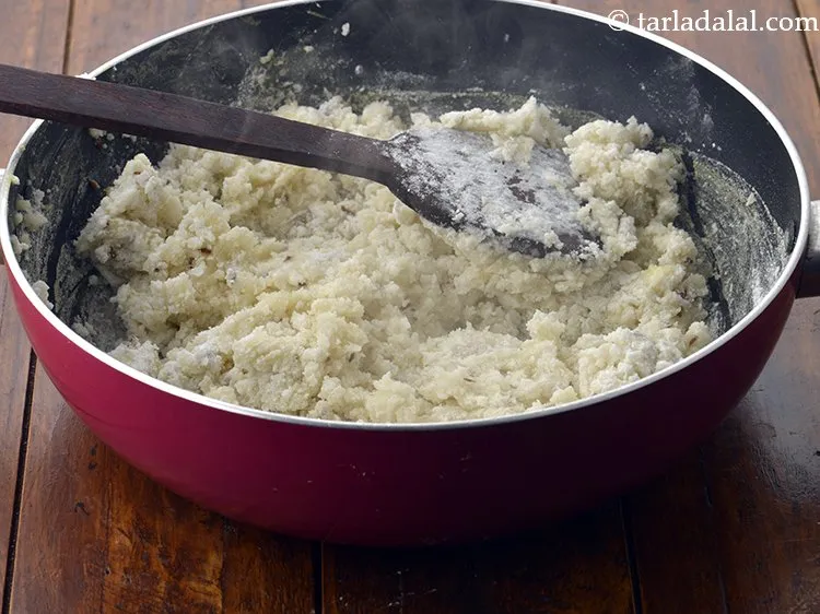 Step 10 – Add the rice flour gradually and mix well and cook on a medium flame for …