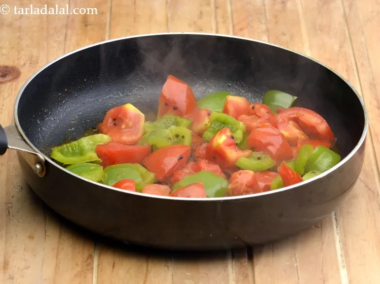 Step 10 – Mix well and cook on a medium flame for 2 minutes, while stirring occasionally.