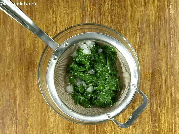 Step 31 – Once again drain well using a strainer.