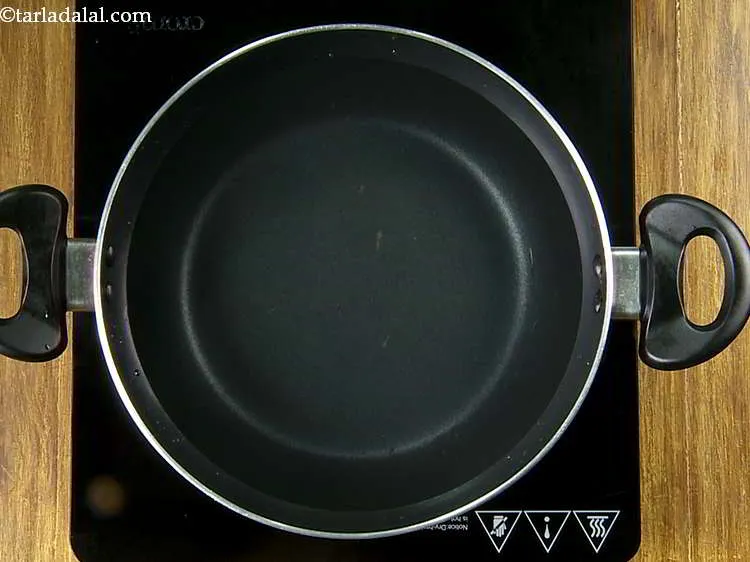 Step 25 – Take a deep pan, add water to it and put it for boiling.